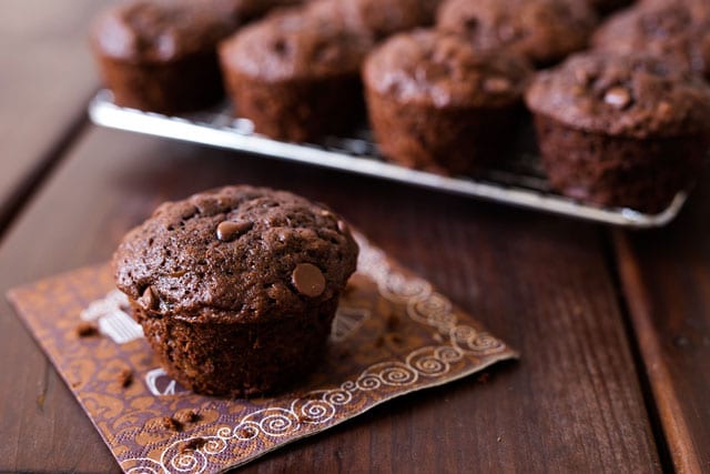 Chocolate Zucchini Muffins