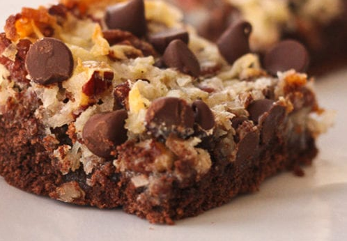 German chocolate cookie bar recipe