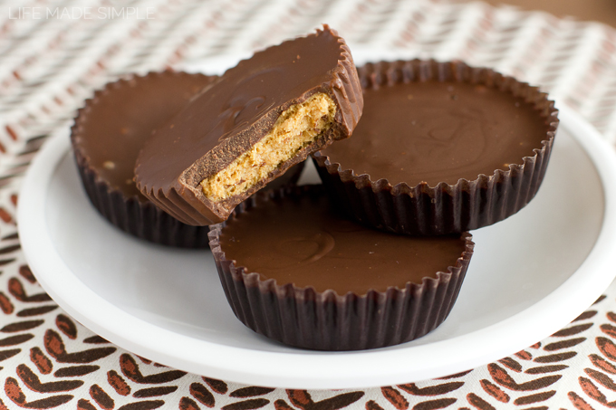 Homemade peanut butter cups