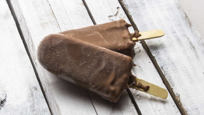 Chocolate Banana Peanut Butter Popsicles