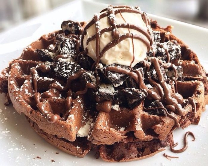 Fudgy Chocolate Waffles Recipe