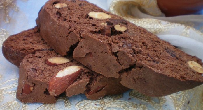 Italian Almond Chocolate Biscotti Recipe