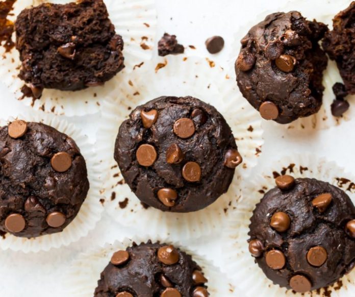 Whole Wheat Double Chocolate Banana Muffins Recipe