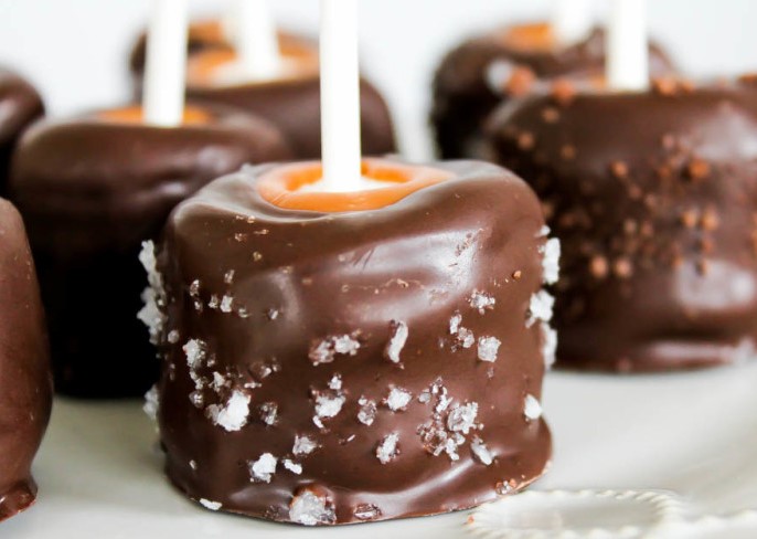 Chocolate Caramel Marshmallows Pops Recipe