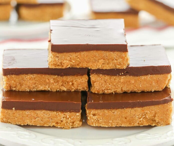 No Bake Peanut butter bars